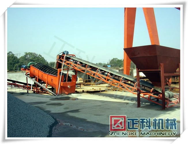 螺旋洗石機現場